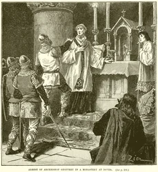 Arrest of Archbishop Geoffrey in a Monastery at Dover