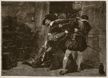 Arrest of Guy Fawkes, Illustration from Cassell