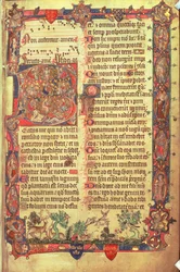 Stags and Birds (from the Arundel Psalter, c.1310)
