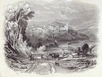 Arundel Castle and Town, from 