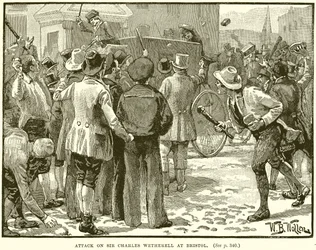 Attack on Sir Charles Wetherell at Bristol