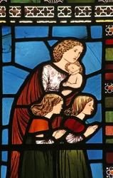 Attending Christ Blessing Children