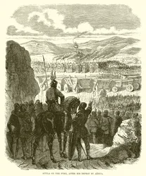Attila on the Pyre, After His Defeat by Aetius