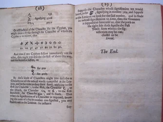 Pages from The Ground-Work, or Foundation Laid, for the Framing of a New Perfect Language: and an Universal or Commonwriting by Francis Lodowyck, Published in London, 1652