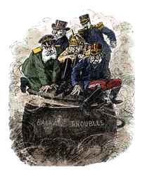 Balkan troubles - The major European powers trying to stifle conflicts in the Balkans