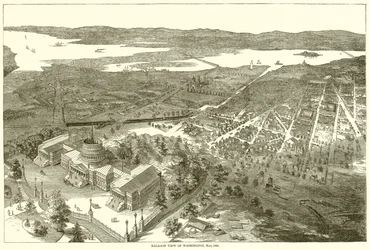 Balloon View of Washington, May, 1861