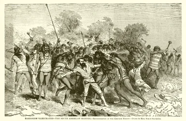 Barbarism Illustrated--The South American Manner (Extermination of the Crevaux Mission)
