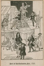 Bartholomew Fair, 1721; Lee and Harpers Booth