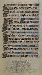 Thomas Becket and companions crossing the Channel in a boat as they travel into exile in France, illustration from the 