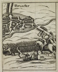 Battle of Worcester scene, from 