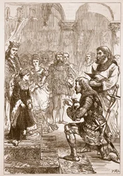 Betrothal of the Princess Isabella to Richard (Illustration from Cassell