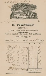 Bill from H Townsend, Dairyman