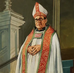 Bishop in church