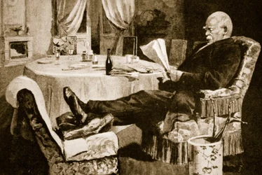 Bismarck having a short respite from the affairs of state