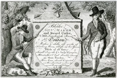 Blake, Gunmaker and Sword Cutler, Gun Case Label