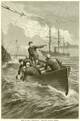 Boat of the Deerhound Rescuing Captain Semmes
