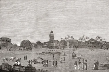 Bombay Green, South Mumbai, India in 1767, from 