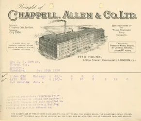 Bought of Chappell Allen & Co Ltd