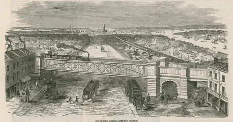 Bow Spring Bridge, Stepney Station, London
