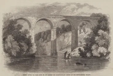 Bridge across the River Wear on the Durham and Bishop-Auckland Branch of the North-Eastern Railway