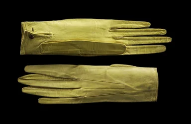 Bright Yellow Wrist-Length Gloves