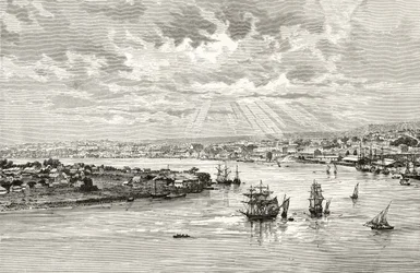Brisbane Harbour, Australia, c.1880, from 