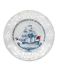 Bristol Delft plate, probably Richard Frank of Redcliffe