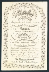 Burch, importer of Irish linens