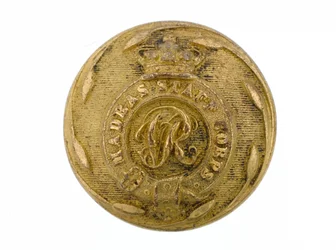 Button, Madras Staff Corps, 1861-1876