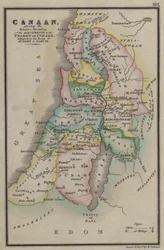 Canaan, Showing the Relative Situation of the Allotments to the Tribes of Israel, Adapted to the Books of Judges and Samuel
