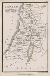 Canaan, showing the Relative Situation of the Allotments to the Tribes of Israel, adapted to the Books of Judges & Samuel