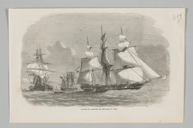 Capture of a Slaver off the Coast of Cuba