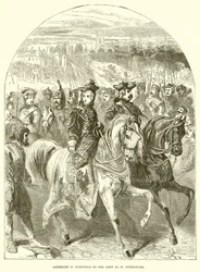 Catherine II Supported by the Army at St. Petersburg