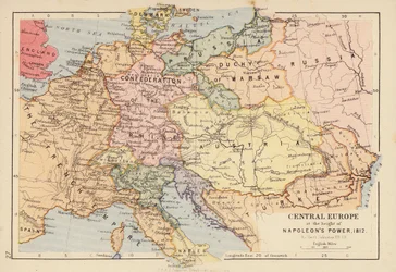 Central Europe at the height of Napoleon