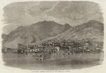 Central portion of the town of Victoria in Hong Kong