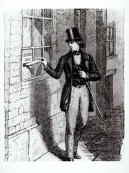 Charles Dickens Submitting His Stories