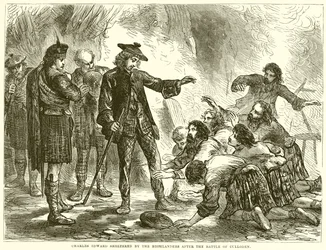 Charles Edward sheltered by the Highlanders after the Battle of Culloden