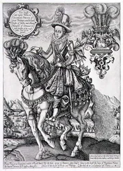 Charles I as Prince of Wales on Horseback, from 