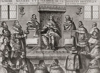 Charles I in the House of Lords in 1648, from 