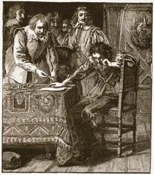Charles Signing the Commission of Assent to Strafford