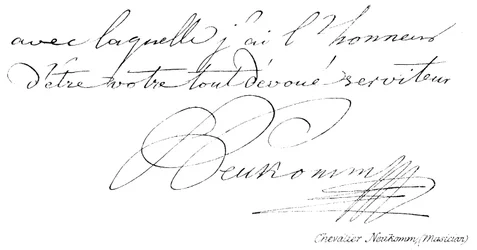 Chevalier Neukomm, musician