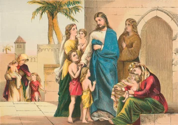 Christ receiving Little Children