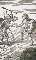 Christian and Apollyon, from the 13th edition of 