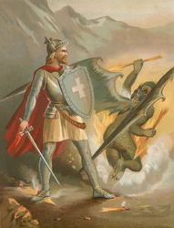 Christian vanquishes Apollyon
