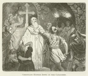 Christians Hunted Down in the Catacombs