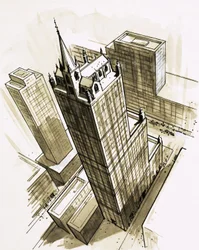 Church on Top of a Skyscraper