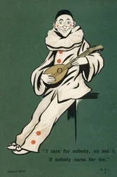 Clown Playing a Lute