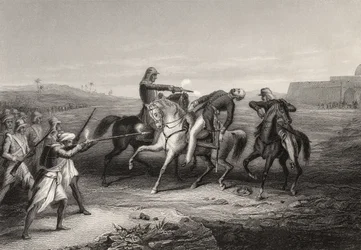 Colonel John Platt killed by the mutineers at Mhow, 1st July 1857, from 