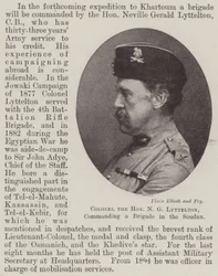 Colonel the Honourable N G Lyttelton, commanding a Brigade in the Soudan
