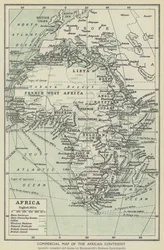 Commercial Map of the African Continent